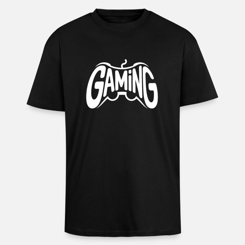 Gaming - Cooles Controller-Logo - Oversized Heavyweight Unisex T-Shirt - Schwarz