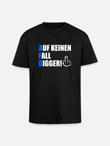 Definitely not digga - Unisex Oversized Heavyweight T-shirt - black