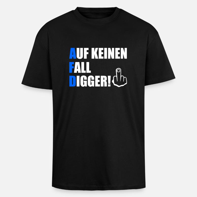 Definitely not digga - Unisex Oversized Heavyweight T-shirt - black