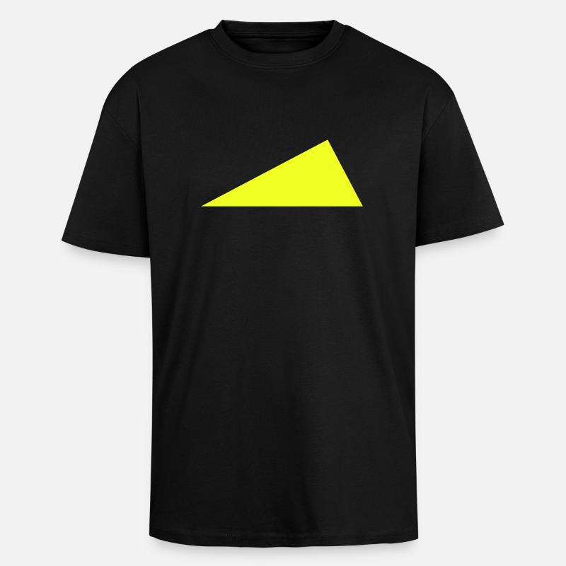 triángulo - T-shirt unisexe oversize épais - noir