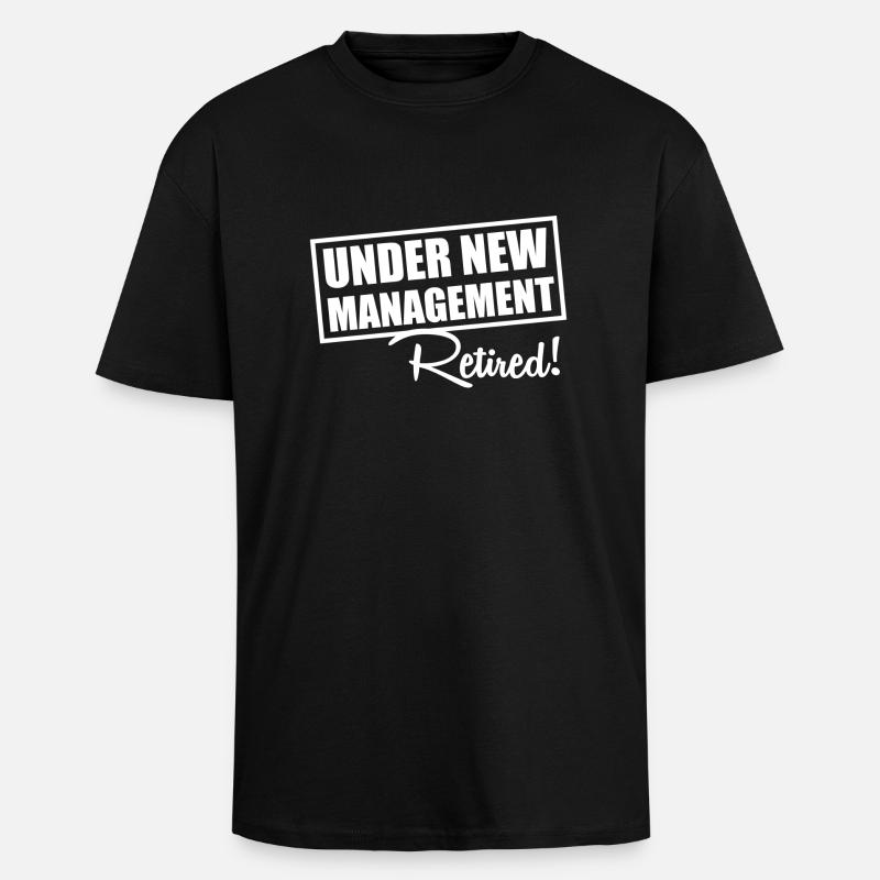 Retired - Oversized Heavyweight Unisex T-Shirt - Schwarz