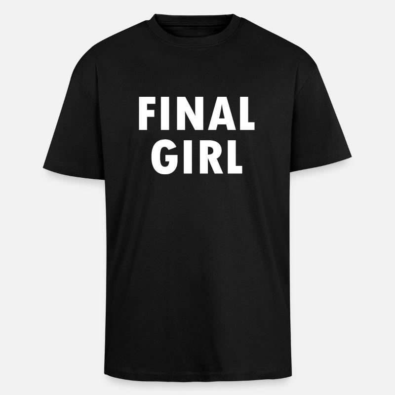 Final girl - Oversized Heavyweight Unisex T-Shirt - Schwarz