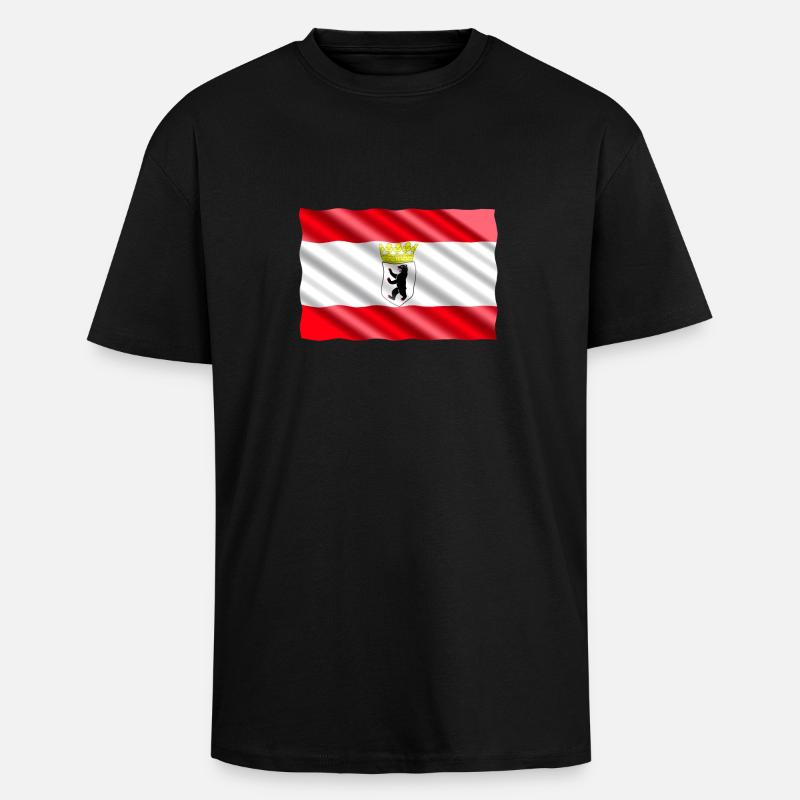 berlin - Oversized Heavyweight Unisex T-Shirt - Schwarz
