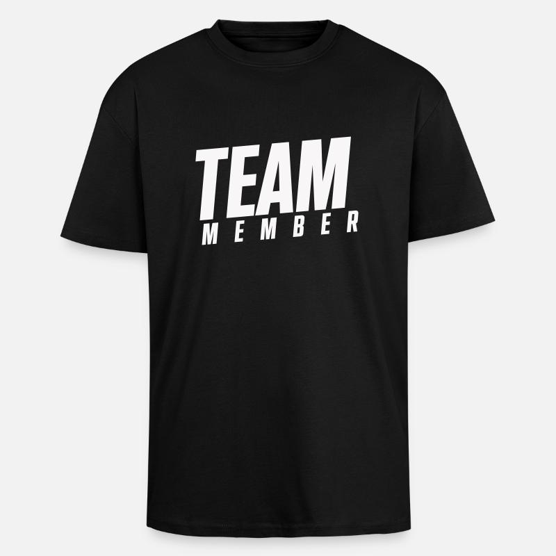 team member - Oversized Heavyweight Unisex T-Shirt - Schwarz