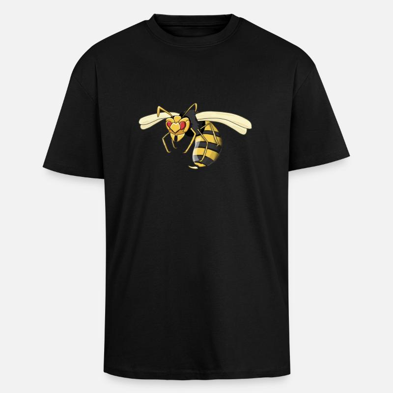 wasp - Unisex Oversized Heavyweight T-shirt - black