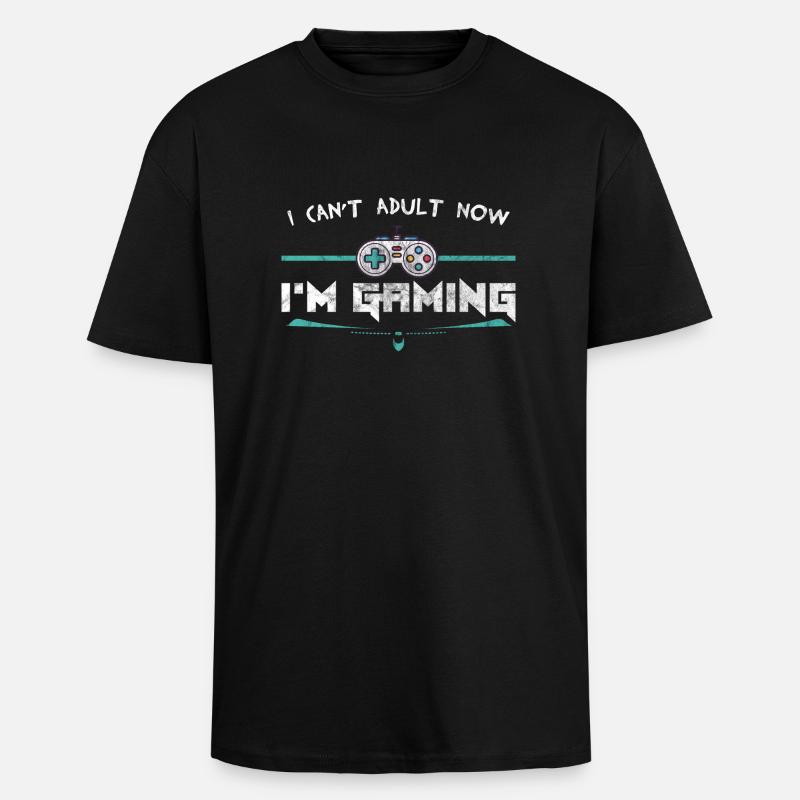 Gaming - Oversized Heavyweight Unisex T-Shirt - Schwarz