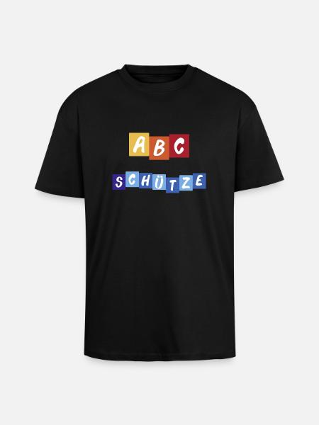 ABC Schütze - Oversized Heavyweight Unisex T-Shirt - Schwarz