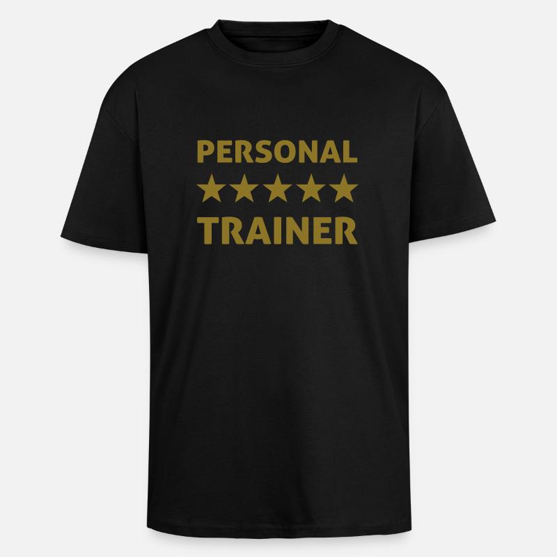 personal trainer - Unisex Oversized Heavyweight T-shirt - black
