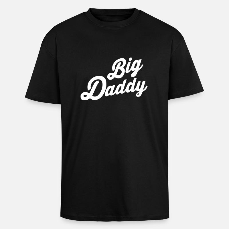 Big daddy - Oversized Heavyweight Unisex T-Shirt - Schwarz
