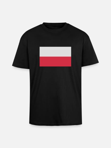 polen - T-shirt unisexe oversize épais - noir