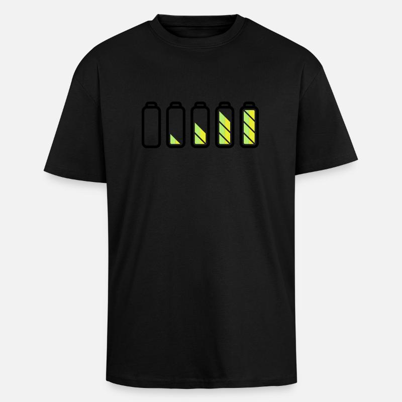 battery_loading - Unisex Oversized Heavyweight T-shirt - black