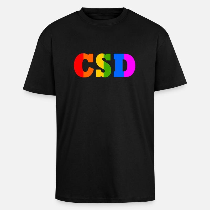 Csd - Oversized Heavyweight Unisex T-Shirt - Schwarz