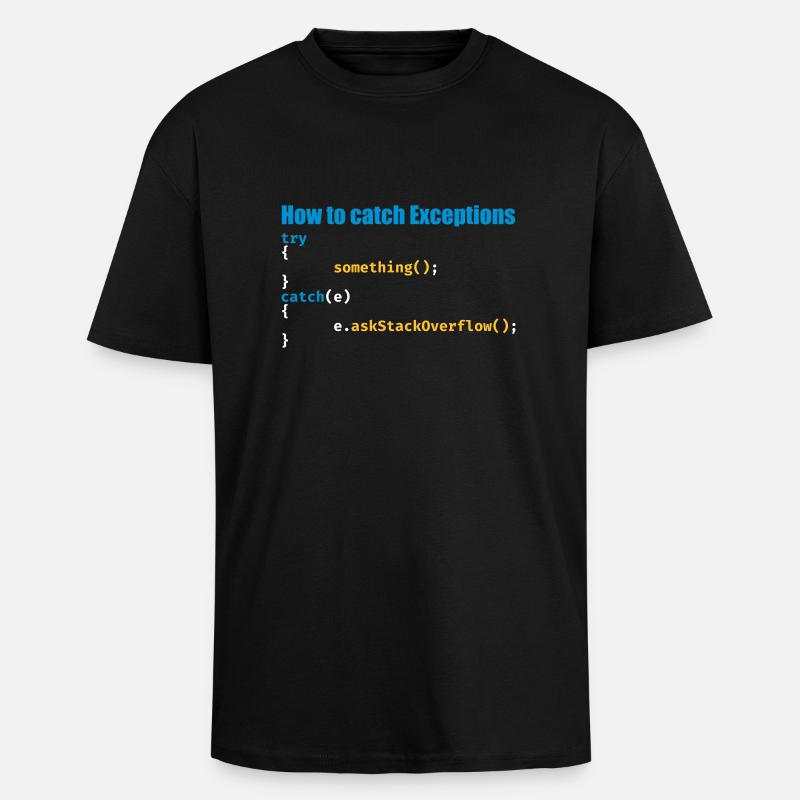 Programmierer, Software, Informatik, Developer - Oversized Heavyweight Unisex T-Shirt - Schwarz
