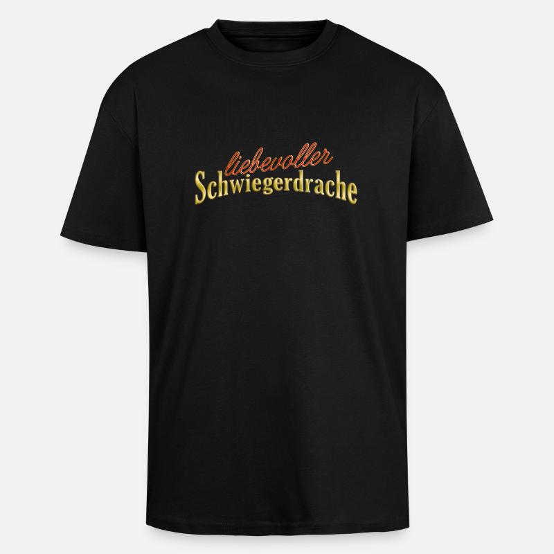 Schwiegerdrache - Oversized Heavyweight Unisex T-Shirt - Schwarz