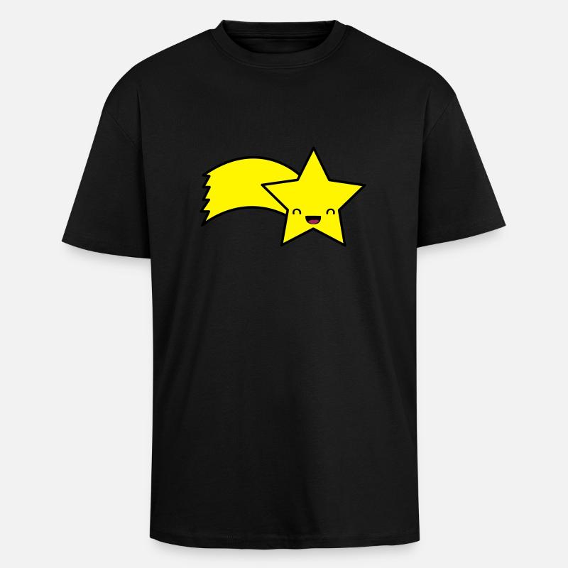 sternschnuppe_002 - Oversized Heavyweight Unisex T-Shirt - Schwarz