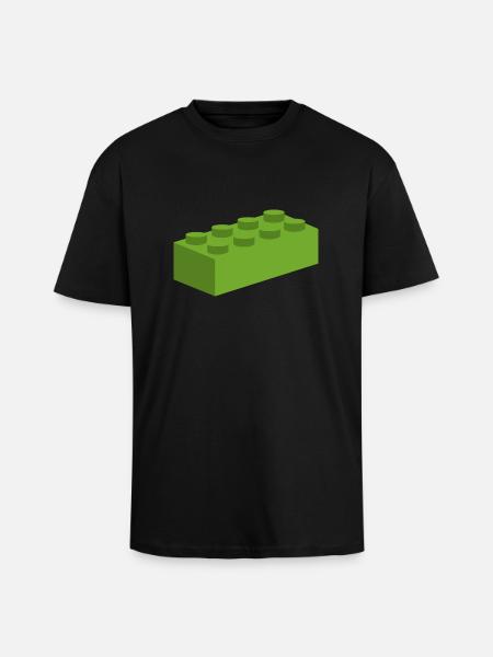 Bauklötze - Oversized Heavyweight Unisex T-Shirt - Schwarz