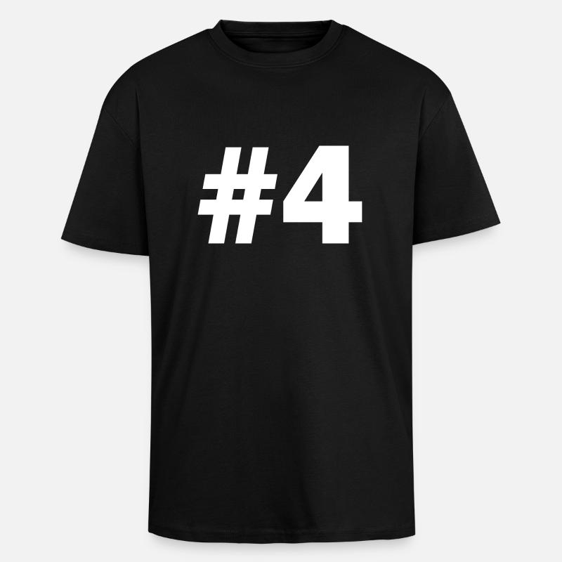 #4 - Oversized Heavyweight Unisex T-Shirt - Schwarz