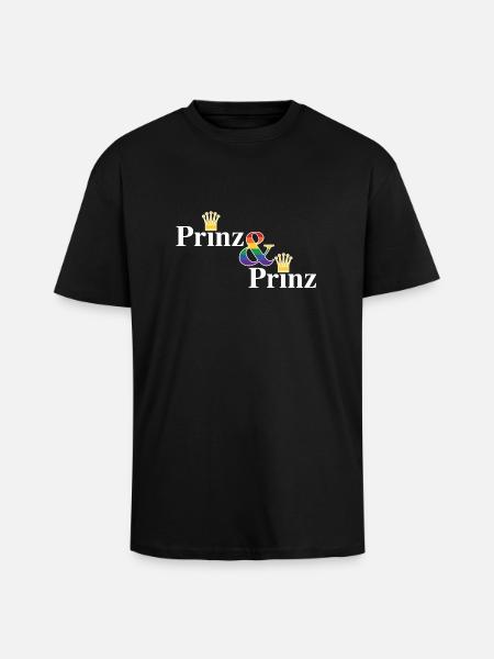 Prinz & Prinz 2 - Oversized Heavyweight Unisex T-Shirt - Schwarz