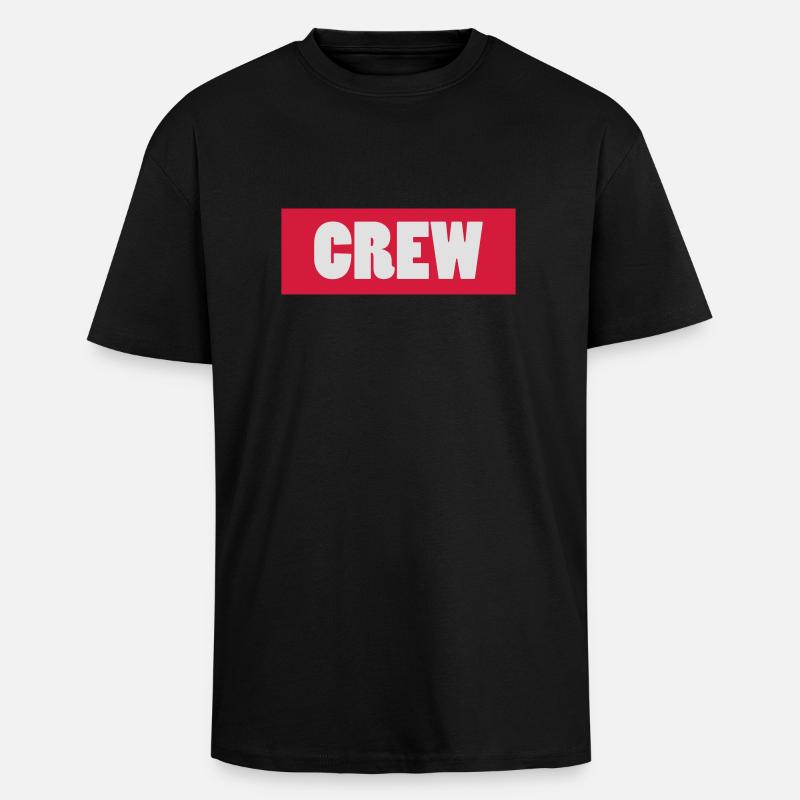crew - Oversized Heavyweight Unisex T-Shirt - Schwarz