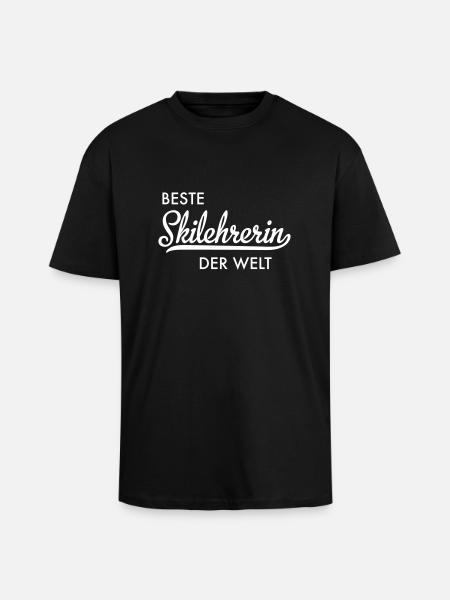 Skilehrerin - Oversized Heavyweight Unisex T-Shirt - Schwarz