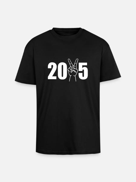 2025 - T-shirt unisexe oversize épais - noir