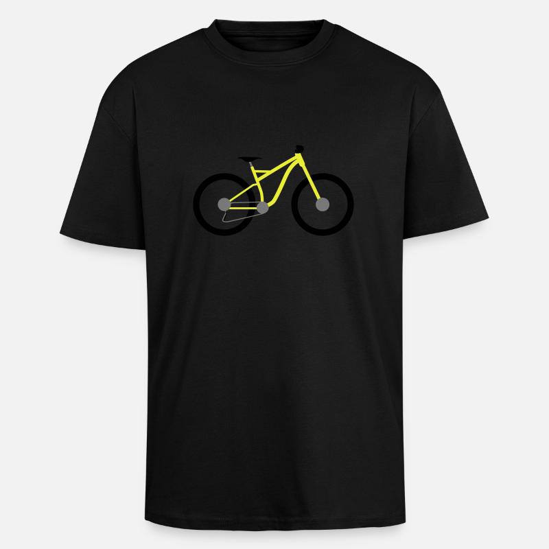 fahrrad - Oversized Heavyweight Unisex T-Shirt - Schwarz