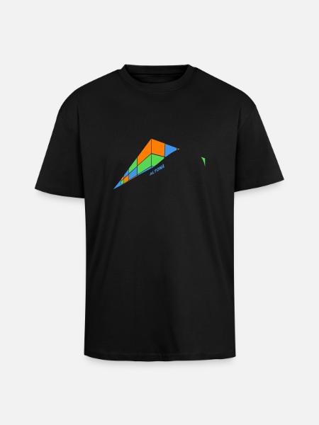 Containerschiff Altona - Oversized Heavyweight Unisex T-Shirt - Schwarz