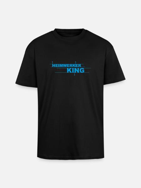 Heimwerker KING - Oversized Heavyweight Unisex T-Shirt - Schwarz
