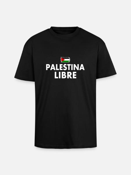 palestina libre - Unisex Oversized Heavyweight T-shirt - black