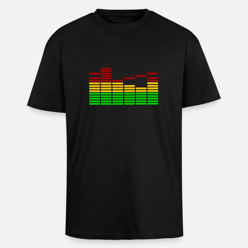 Equalizer - Music - Oversized Heavyweight Unisex T-Shirt - Schwarz