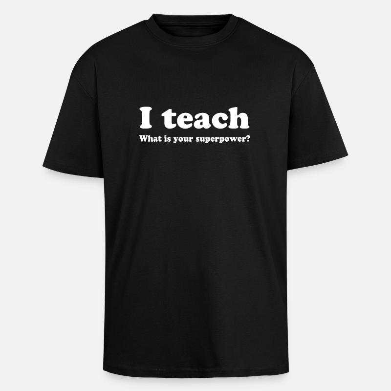 Lehrer - Oversized Heavyweight Unisex T-Shirt - Schwarz