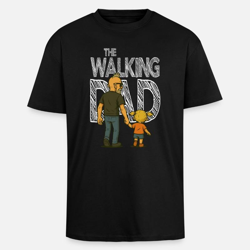 Le DAD qui marche - T-shirt unisexe oversize épais - noir