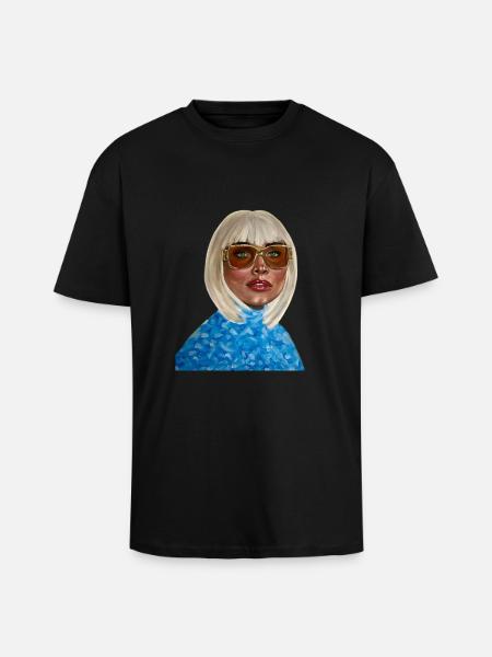 From Queen to Princess - Unisex Oversized Heavyweight T-shirt - black