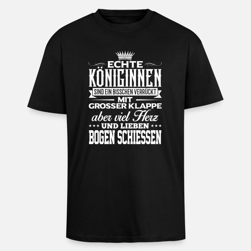 BOGEN-SCHIESSEN - liebe - Oversized Heavyweight Unisex T-Shirt - Schwarz
