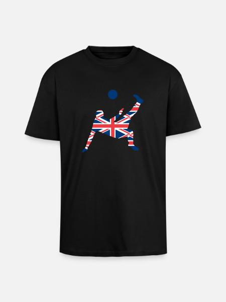uk soccer - Unisex Oversized Heavyweight T-shirt - black