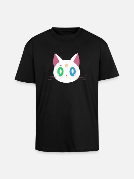 Funny cat - Unisex Oversized Heavyweight T-shirt - black