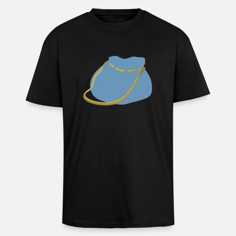 backpack suitcase backpack bag briefcase131 - Unisex Oversized Heavyweight T-shirt - black