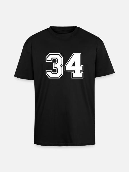 34 - Unisex Oversized Heavyweight T-shirt - black