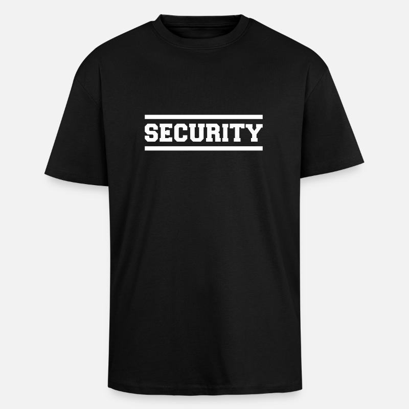 Security - T-shirt unisexe oversize épais - noir