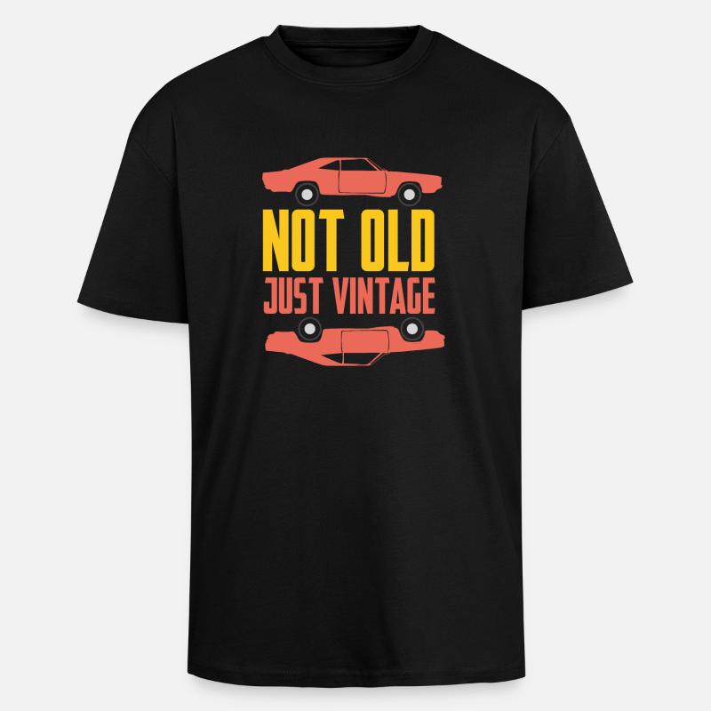 Oldtimer - Oversized Heavyweight Unisex T-Shirt - Schwarz
