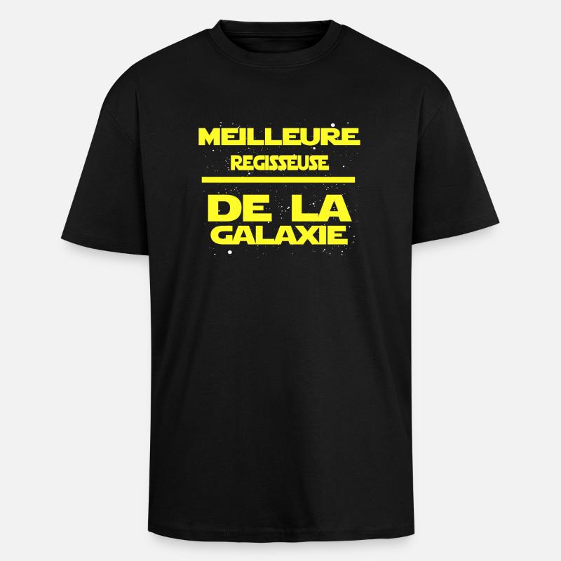 regisseuse - T-shirt unisexe oversize épais - noir