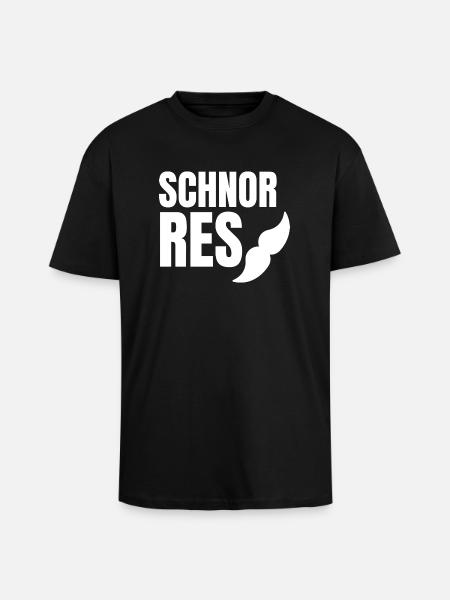 Schnorres - Oversized Heavyweight Unisex T-Shirt - Schwarz
