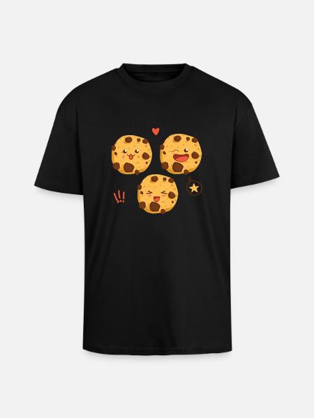 Plätzchen - Oversized Heavyweight Unisex T-Shirt - Schwarz