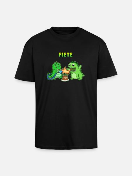 Fiete birthday gift - Unisex Oversized Heavyweight T-shirt - black