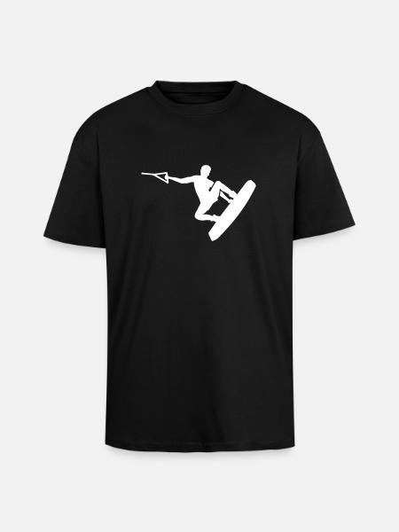 Wakeboard - T-shirt unisexe oversize épais - noir