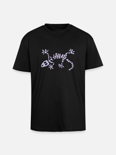 Gecko lovers - Unisex Oversized Heavyweight T-shirt - black