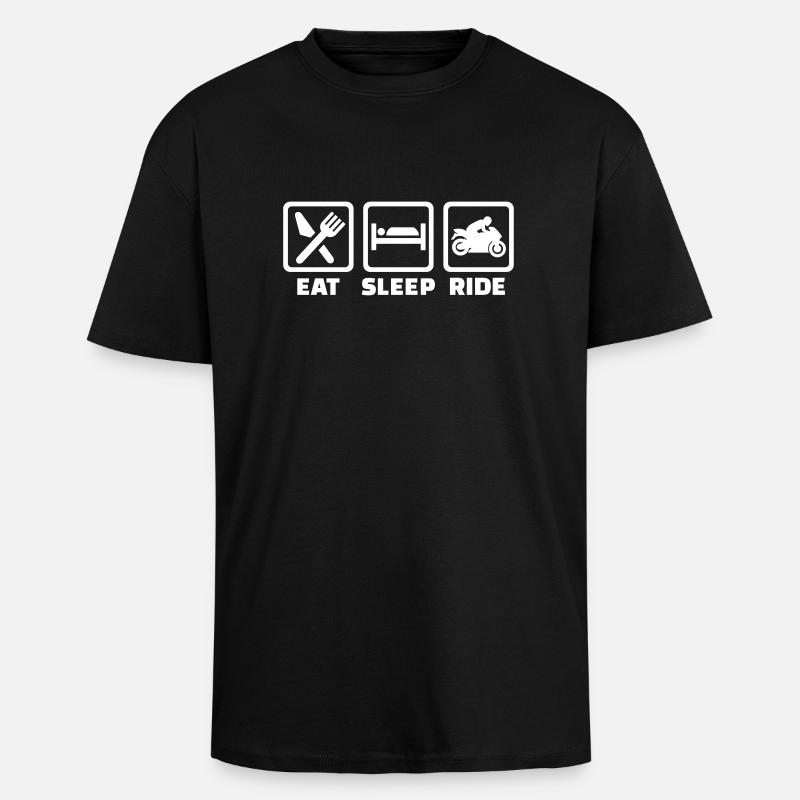 Motorcycle - Unisex Oversized Heavyweight T-shirt - black