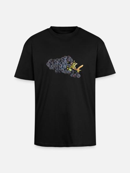 Tasty grapes - Unisex Oversized Heavyweight T-shirt - black