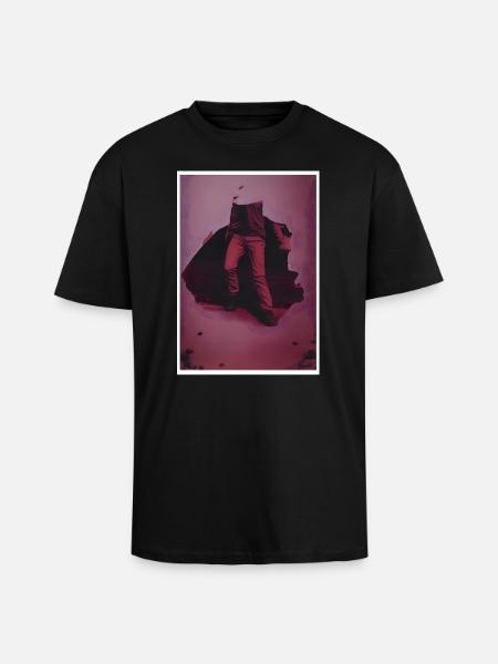 Run - Oversized Heavyweight Unisex T-Shirt - Schwarz
