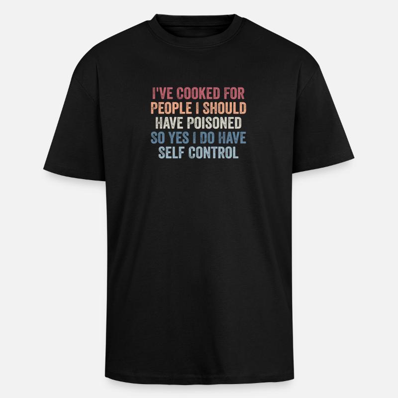 Komisch - Oversized Heavyweight Unisex T-Shirt - Schwarz